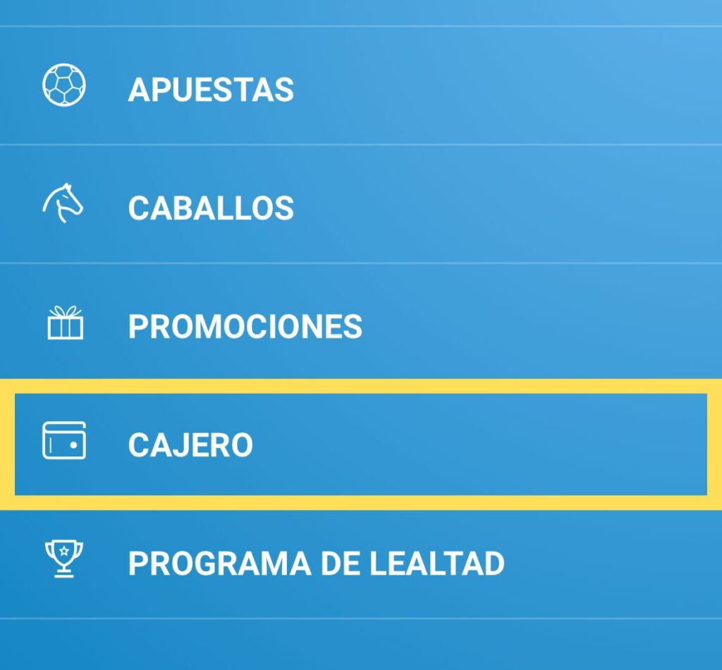 Botón de Cajero Betcris