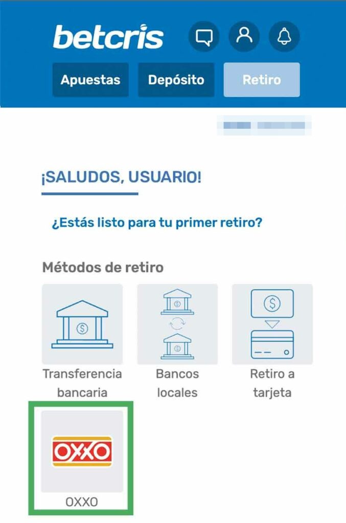 Ícono de OXXO retiro